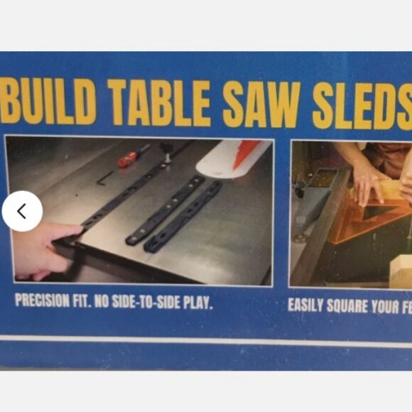 Zeroplay miter bar 2 pack 3/4 x 3/8" t=track miter slots shopsmith & general 350 - Picture 2 of 5